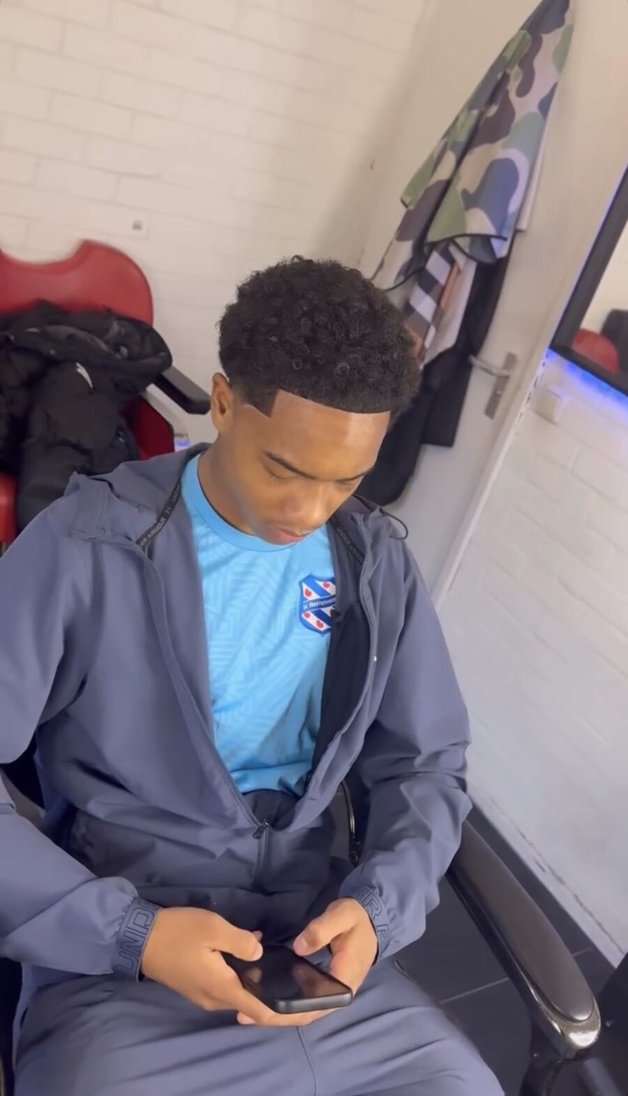 Curly fro fade